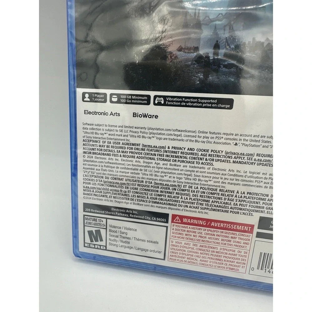 Dragon Age The Veilguard PS5 New Sealed‎ BioWare RPG 2024 Electronic Arts